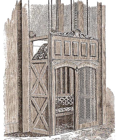 Рис.14. Паровой лифт фирмы Otis Elevator (кабина)